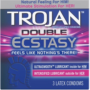 Trojan Double Ecstasy condom